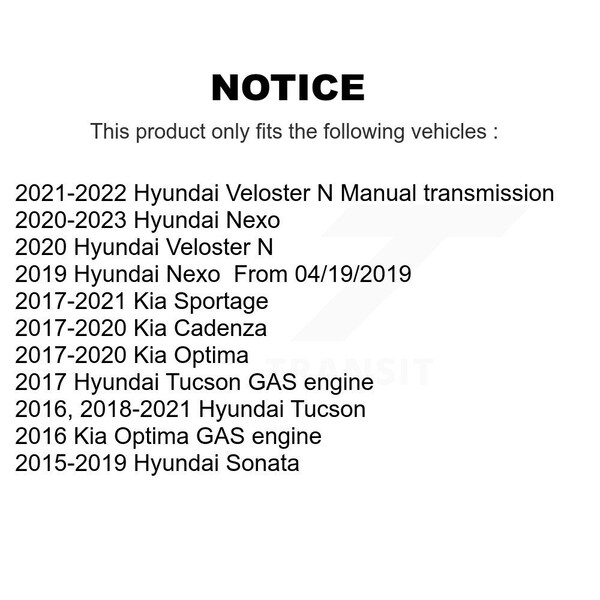 Front Wheel Bearing Hub Assembly For Hyundai Sonata Kia Tucson Optima Sportage Cadenza N